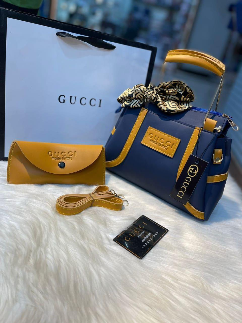 Women's PU Leather Plain Hand Bag Set