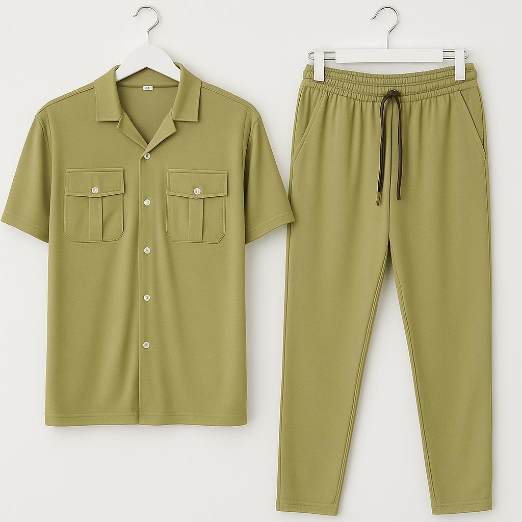 2 Pcs Men's Dri Fit Plain Track Suit